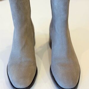 Dolce Vita Linny H20 Taupe/Beige Suede Ankle Booties
